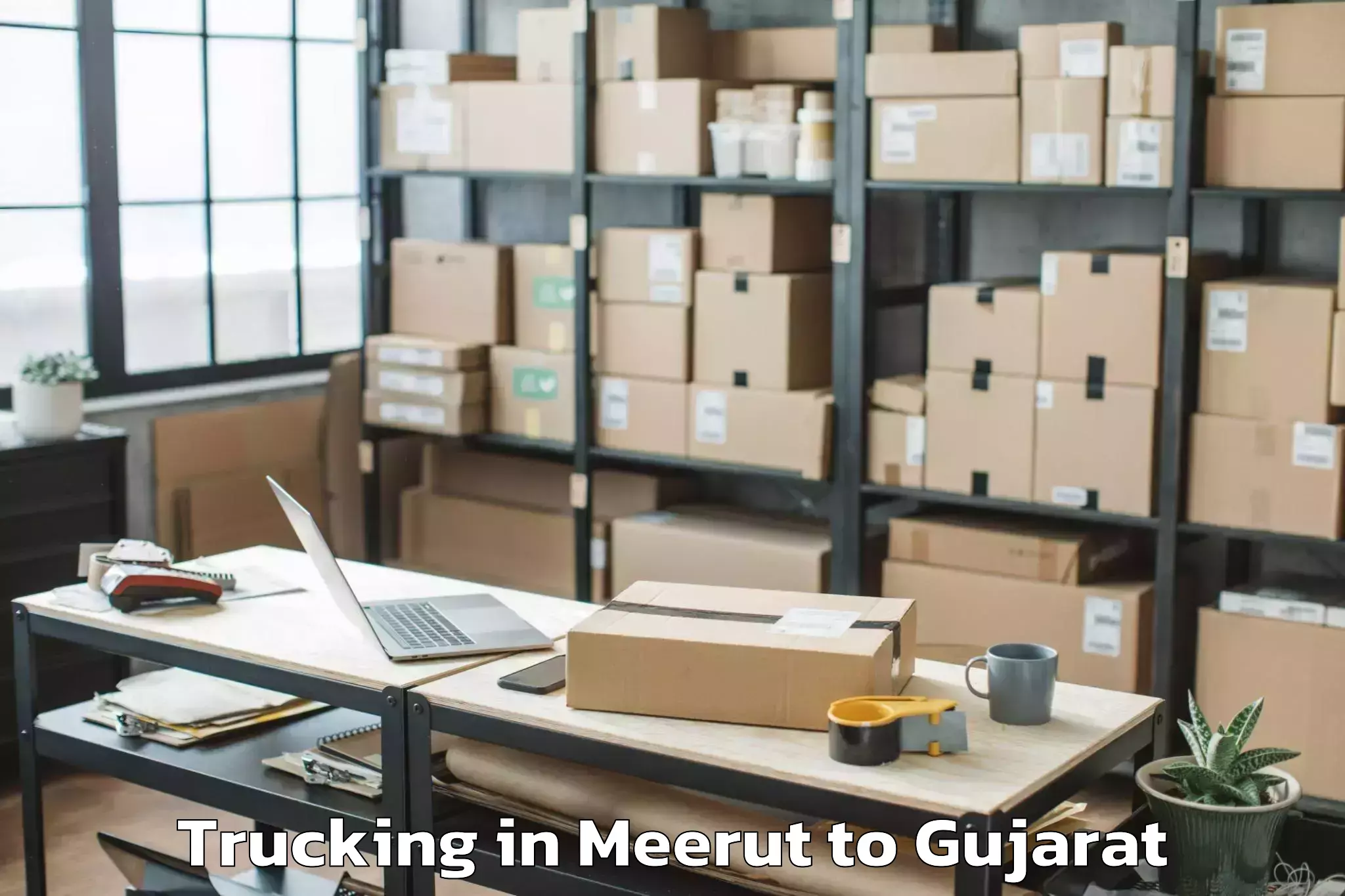 Leading Meerut to Katodara Trucking Provider